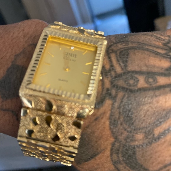 Accessories 14k Geneve Gold Nugget Watch 6 Grams Poshmark
